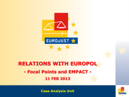 EUROJUST_Relations with EUROPOL