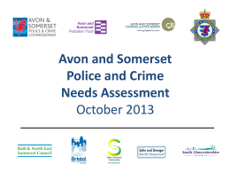 Police and Crime Needs Assessment - Powerpoint