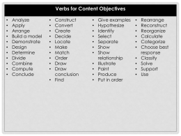 Content and language objective verbs full slide version