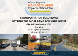 ATL Managed Lanes Implementation