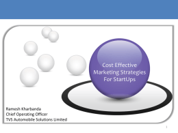 Cost effective Marketing strategies for Startups