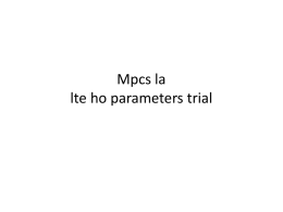 Mpcs la lte ho parameters trial