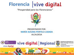 Descargar el programa Florencia Vive DigitalTipo de archivo