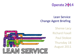Lean change agents