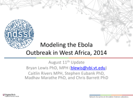 August 11, 2014 - Network Dynamics & Simulation Science Laboratory