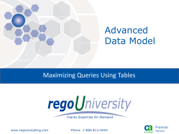 Advanced Data Model