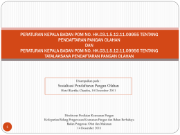 pendaftaran pangan olahan
