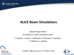 FLS2012 ALICE Simulations