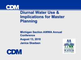 Diurnal Water Use & Implications for Master Planning