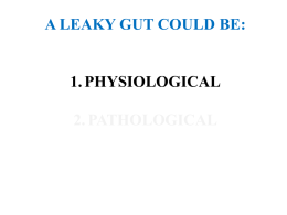 A LEAKY GUT COULD BE - formazione specifica in medicina
