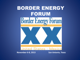 border energy forum - United States