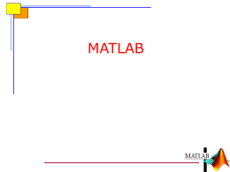 MF102 Bilgisayar Programlama MATLAB Lecture1