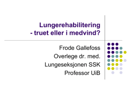 Presentasjon av Frode Gallefoss - Aust