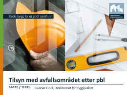 05 Gunnar Grini - Tilsyn etter plan- og bygningsloven
