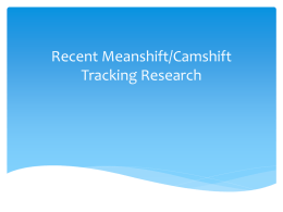 Recently Meanshift/Camshift Tracking Research