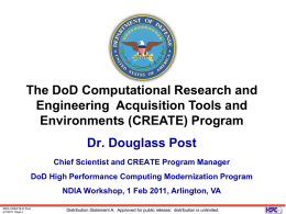 (CREATE) Program - National Defense Industrial Association