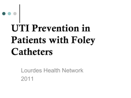 UTI prevention in Older Patients with Foley Catheters