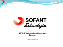 POC presentation-SofAnt