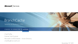 BranchCache - MSDN Blogs