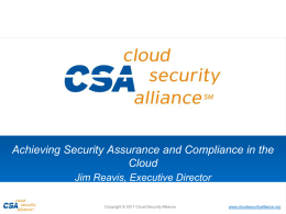 - Cloud Security Alliance