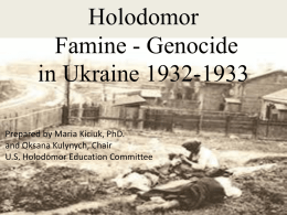 Holodomor- Famine Genocide in Ukraine 1932-1933