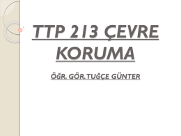 TTP213 Çevre Koruma