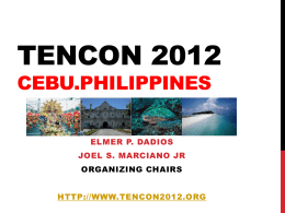 Presentation on TENCON 2012