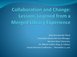 Collaboration and Change: Lessons Learned from a