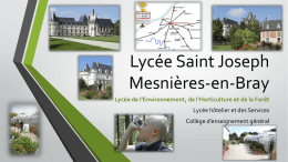 pptx - Lycée Saint joseph de Mesnières en Bray