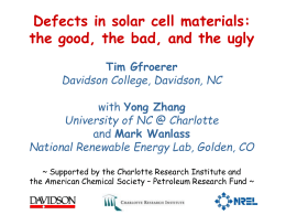 Defects in solar cell materials: the good, the bad