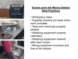 Screen Print Facility Best & Worst Practices