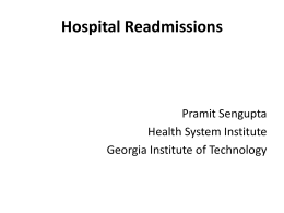 What is Hospital Readmission - Health Systems Institute