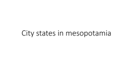 City states in mesopotamia