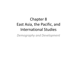 East Asia, the Pacific and International Studies