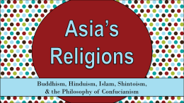 Religions of Asia - Effingham County Schools