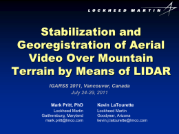 Stabilization and Georegistration of Aerial Video Over Mountain
