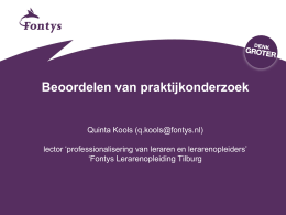 presentatie - Fontys Toetsconferentie