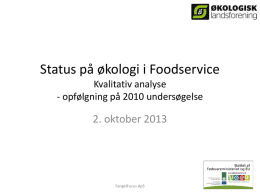 økologi i foodservice rapport 2013_02 10 13
