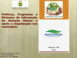 Pol&iacute;ticas, Programas e Sistemas de Informa&ccedil;&atilde;o da
