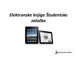 predstavitev projekta e-knjige