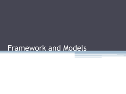 Framework - UNC School of Information and Library Science