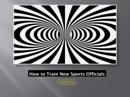 How to Train New Sports Officials