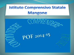 POF 2014 – 15 in power point POF MANGONE