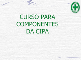 CURSO PARA COMPONENTES DA CIPA