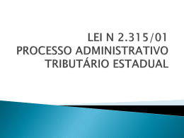 processo administrativo tributário