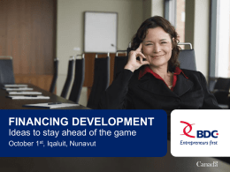 BDC - Financing Development