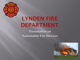 Sustainable Fire Services