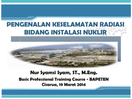 Pengenalan Keselamatan Radiasi Bidang IN