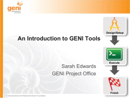 An Introduction to GENI Tools