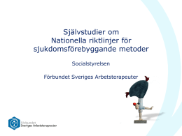 ppt - Förbundet Sveriges Arbetsterapeuter